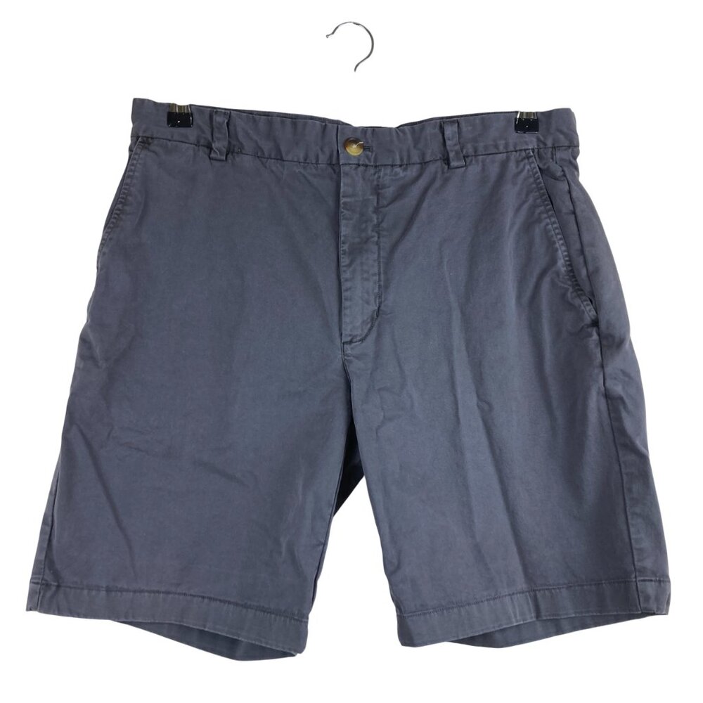 Vineyard Vines Mens Sz 34 Breaker Shorts Gray Khaki 8 inch inseam Preppy Golf